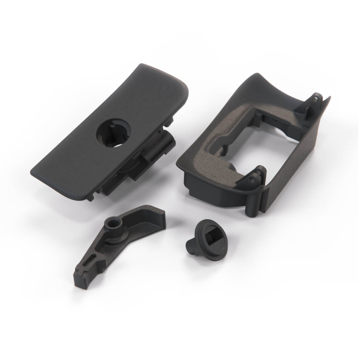 BMW E38 Glove Box Handle Repair Kit for LHD Black (51168125739)