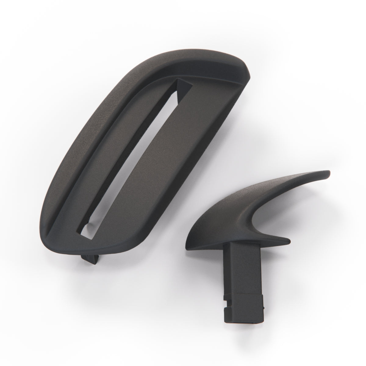 BMW E46 Coupe Seat Release Handle Lever & Surround Left or Right Black (52107064869 & 52108242835 / 52107064870 & 52108242836) — view 3