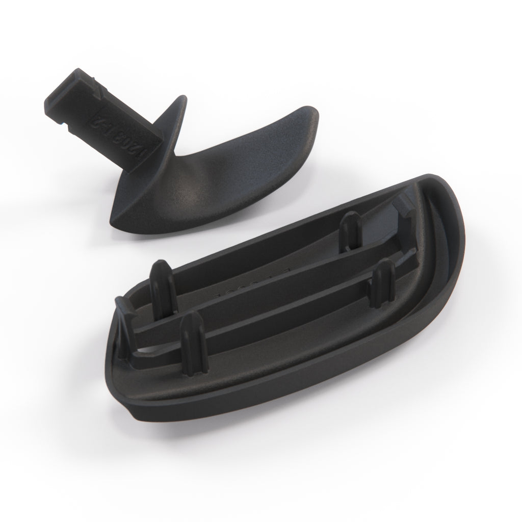 BMW E46 Coupe Seat Release Handle Lever & Surround Left or Right Black (52107064869 & 52108242835 / 52107064870 & 52108242836) — view 4