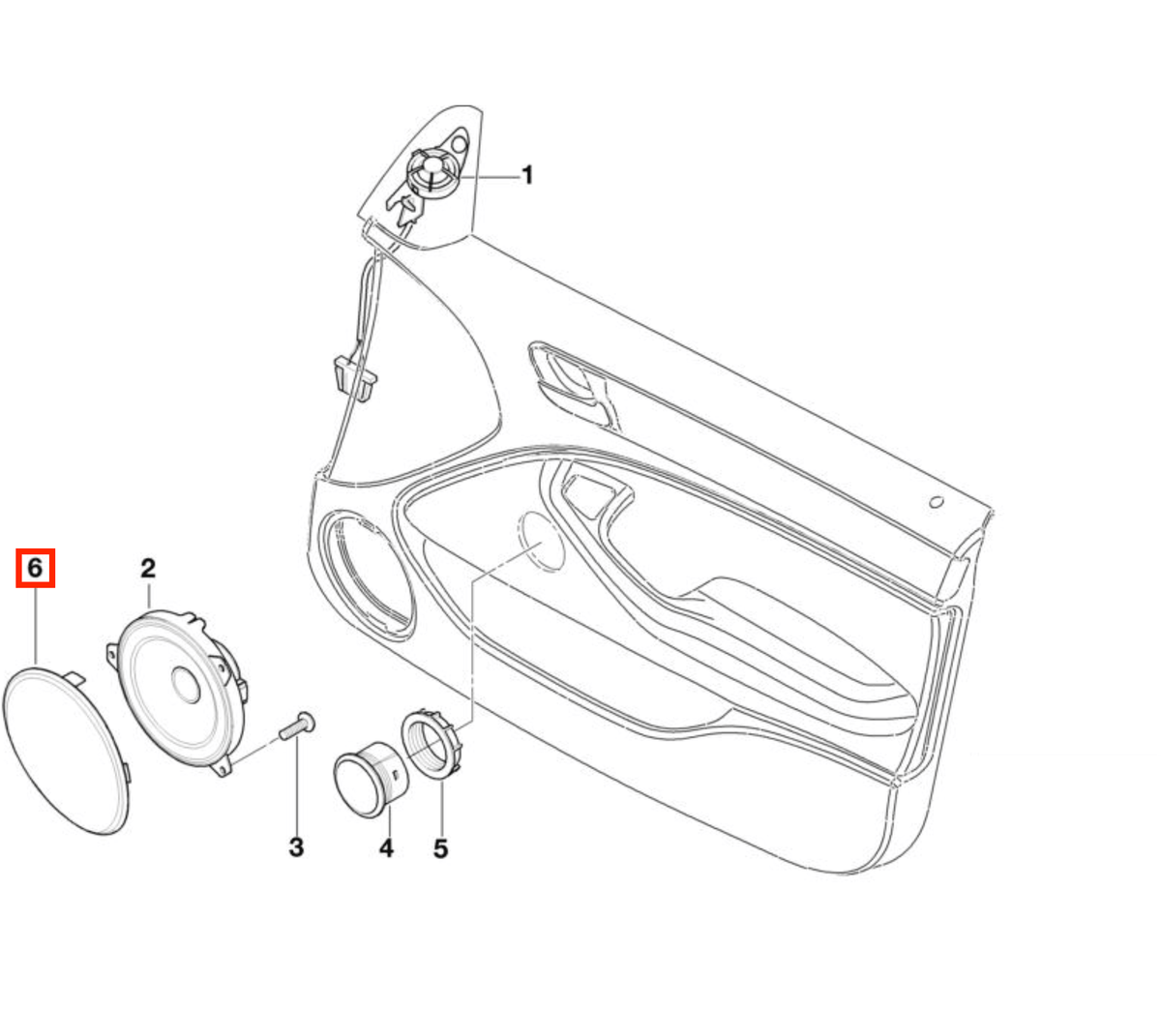 BMW E46 Front Door Speaker Cover All Colours (51418213911 / 51418213912) — view 4