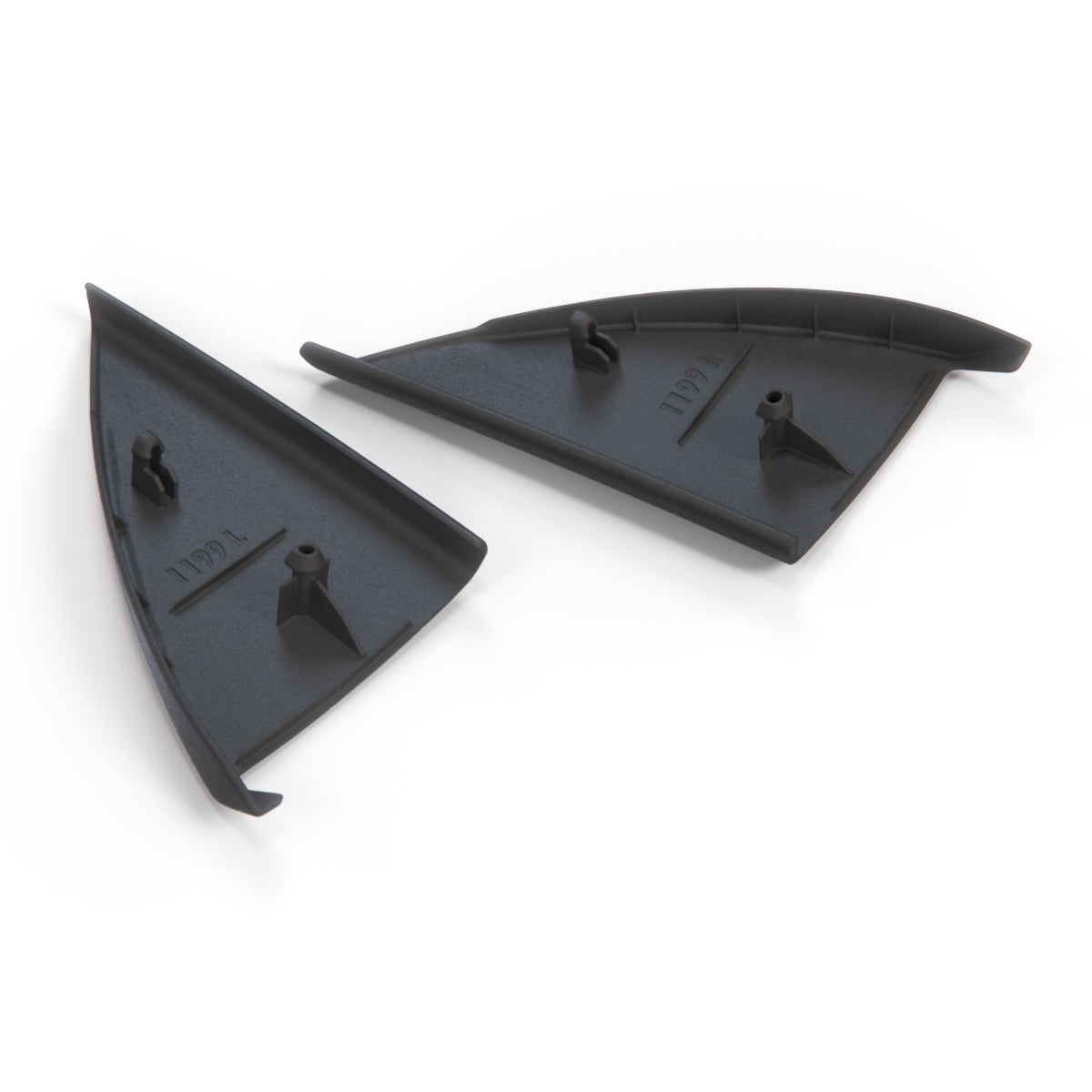 BMW E46 Inner Mirror Door Cover Left and Right Black (51328204175 & 51328204176) — view 3