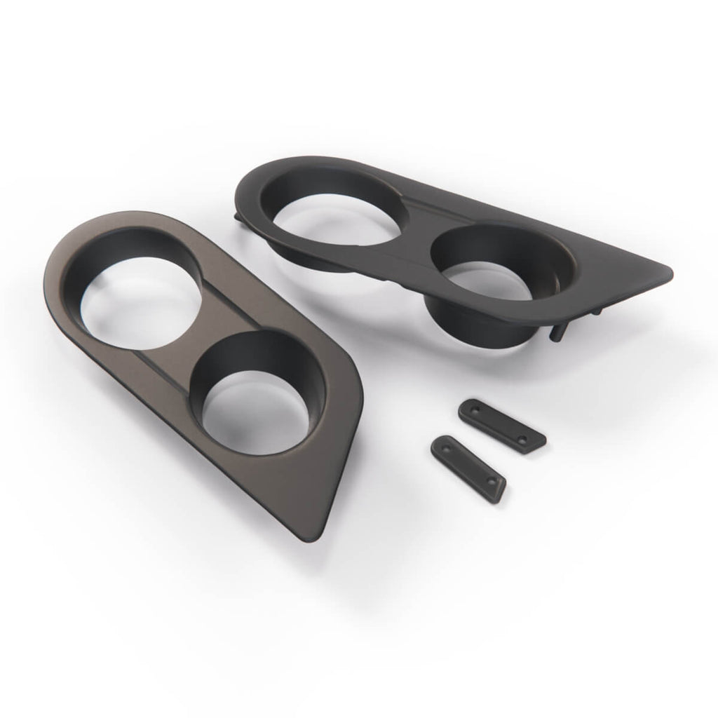 BMW E46 M3 Fog Light Cover Dual Hole Black Left or Right
