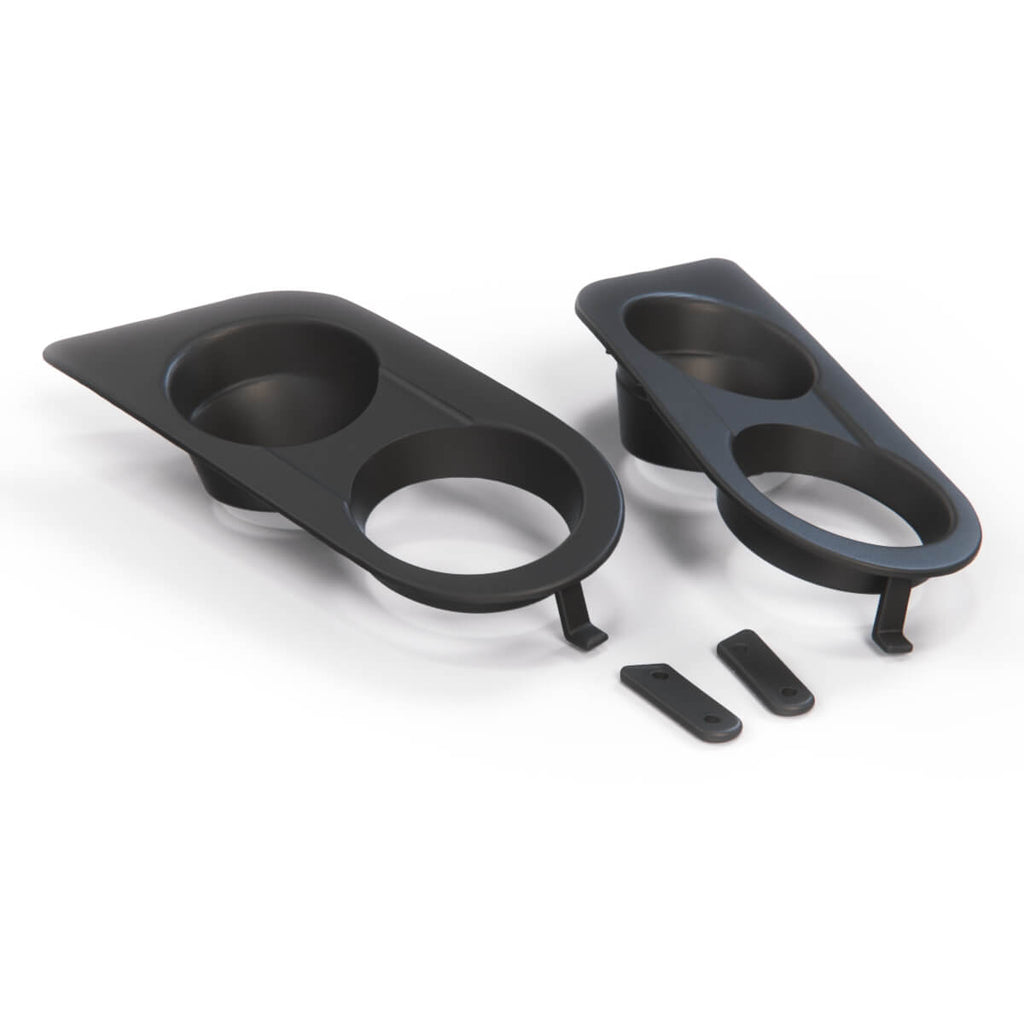 BMW E46 M3 Fog Light Cover Dual Hole Black Left or Right — view 2