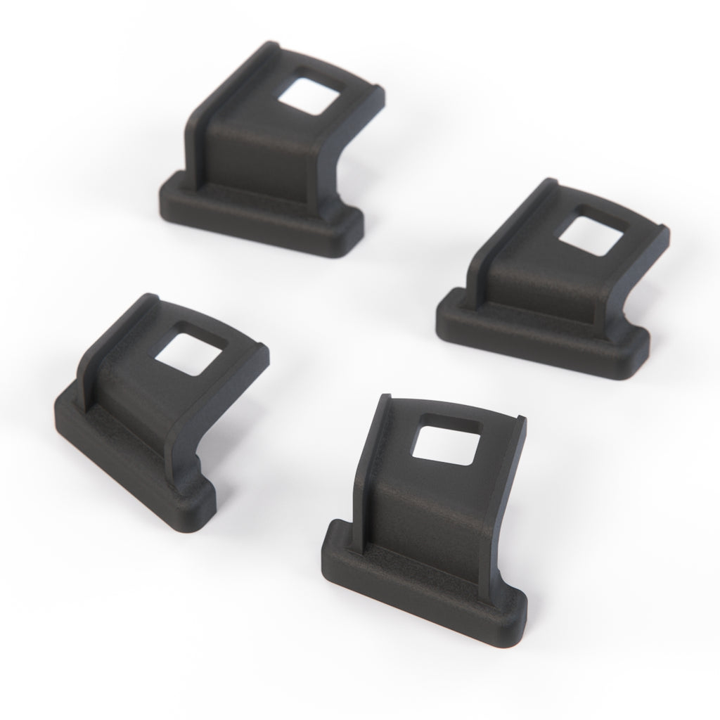 BMW E46 Prefacelift Custom Headlight Mounting Repair Kit Left and Right Set Black