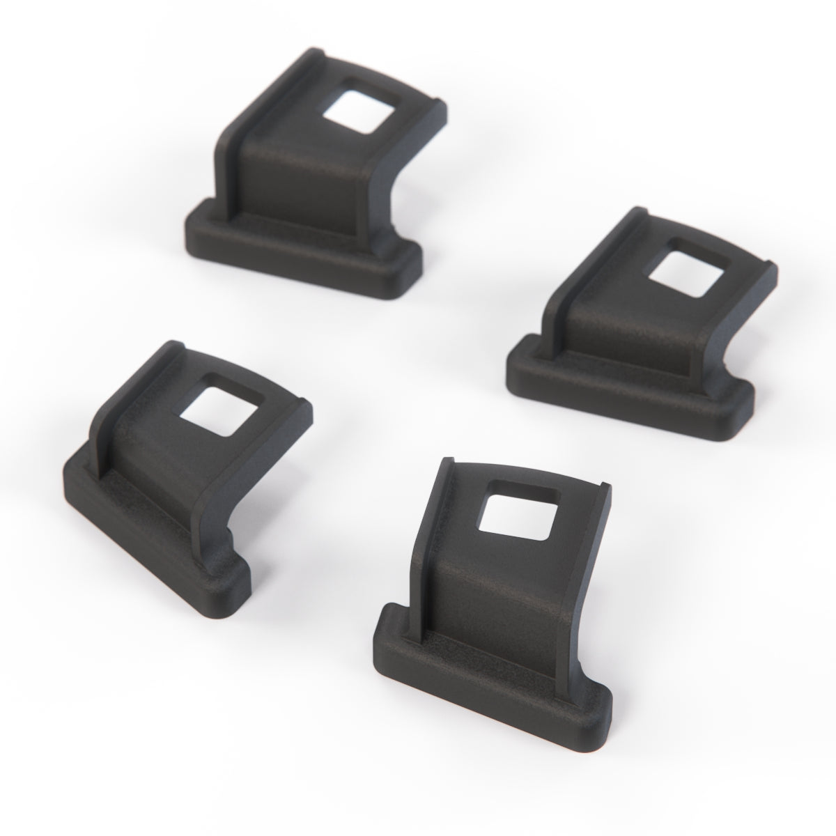 BMW E46 Prefacelift Custom Headlight Mounting Repair Kit Left and Right Set Black
