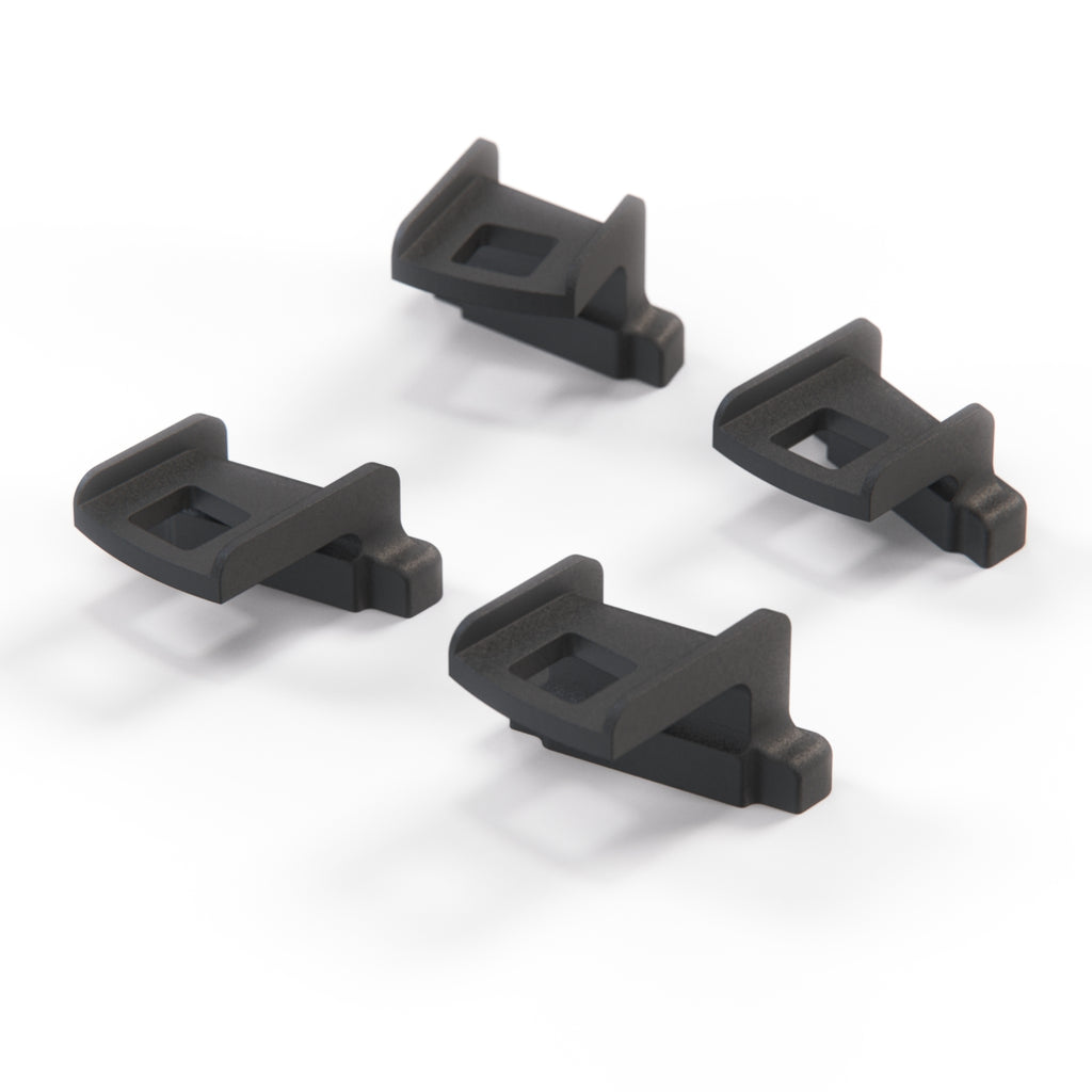 BMW E46 Prefacelift Custom Headlight Mounting Repair Kit Left and Right Set Black — view 2