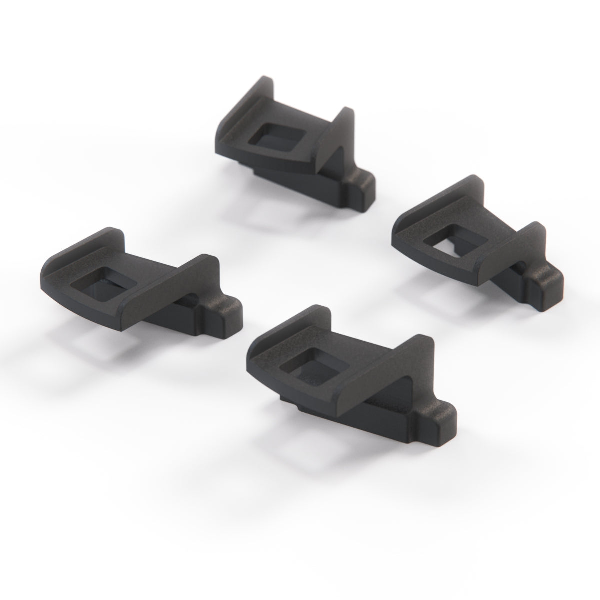 BMW E46 Prefacelift Custom Headlight Mounting Repair Kit Left and Right Set Black — view 2