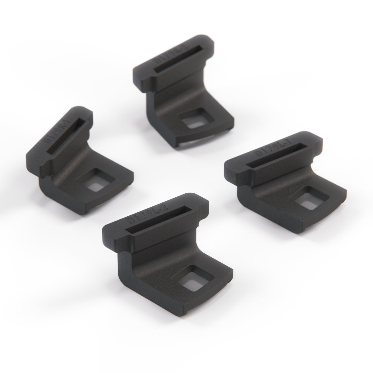 BMW E46 Prefacelift Custom Headlight Mounting Repair Kit Left and Right Set Black — view 3