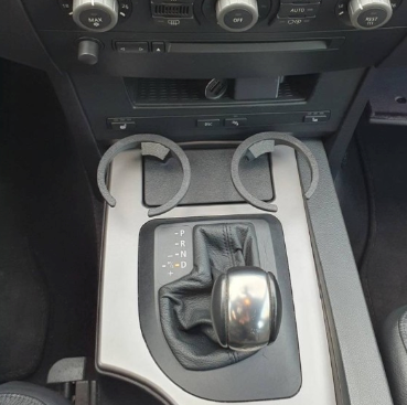 BMW E60/61 Double Cupholder Automatic Gearbox Version Black — view 6