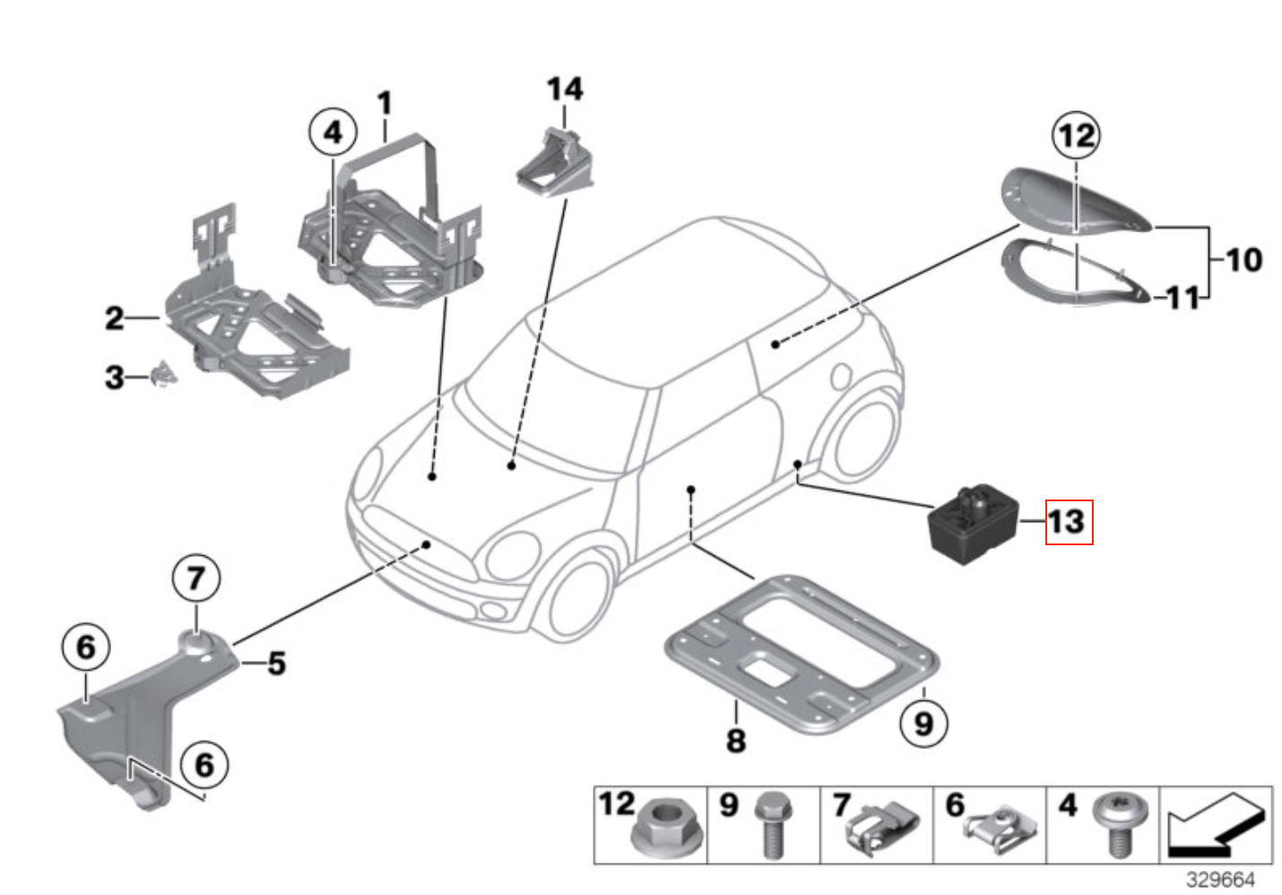 BMW E63 E64 E65 Lifting Jack Pad Set of 4 (5171703976) — view 6
