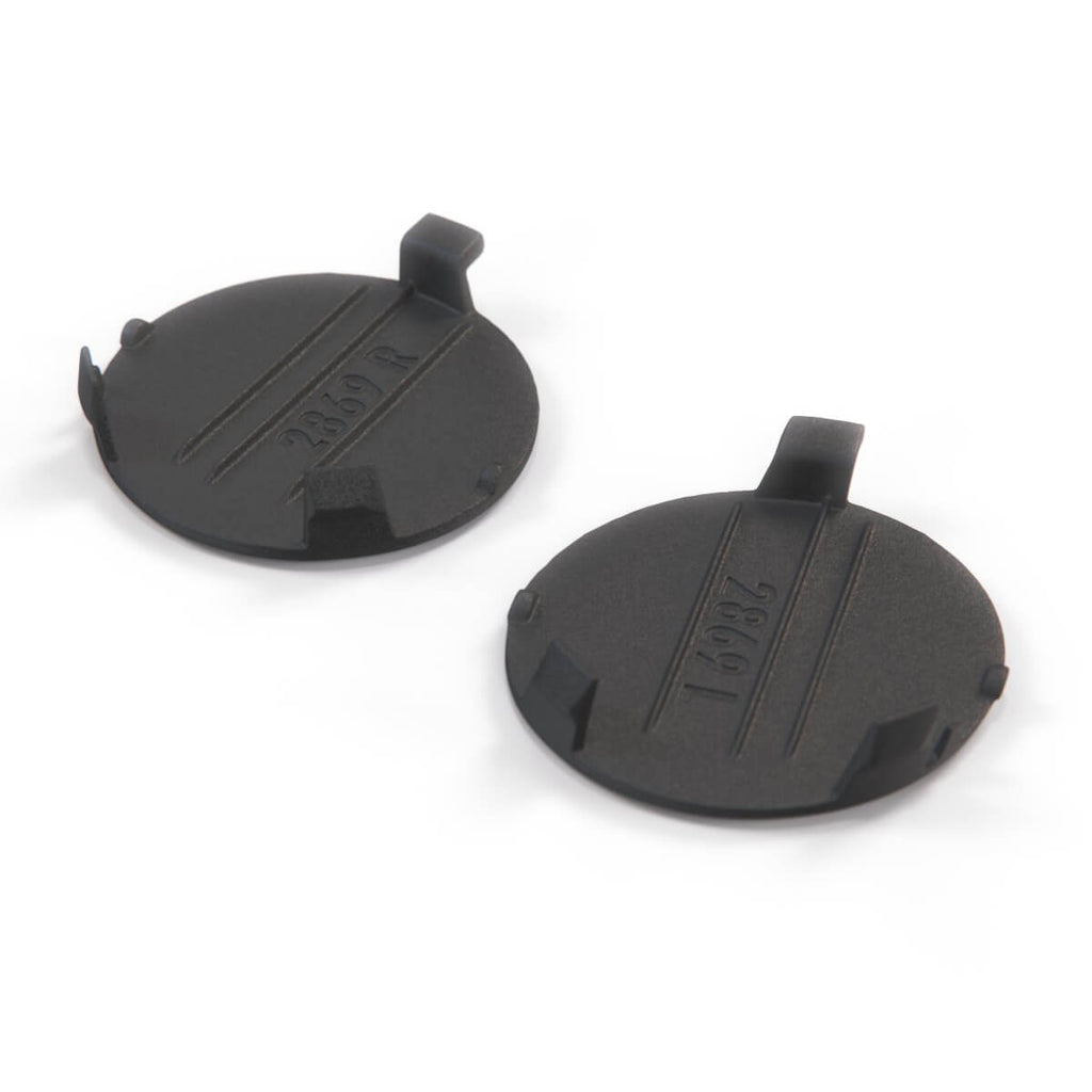 BMW E70 X5 Front Bumper Eye Tow Hook Covers Set of 2 Black and — view 4