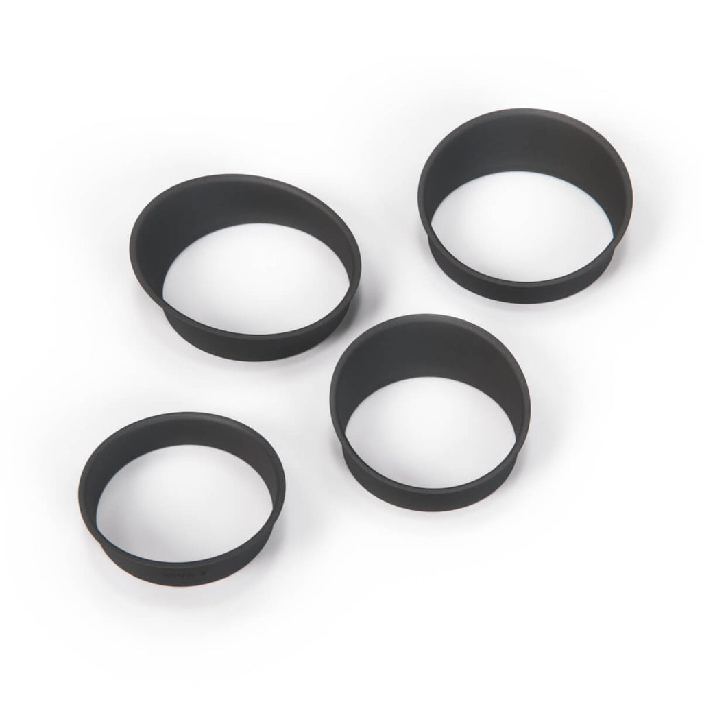 BMW E9 Dashboard Cluster 4 Rings Set Black