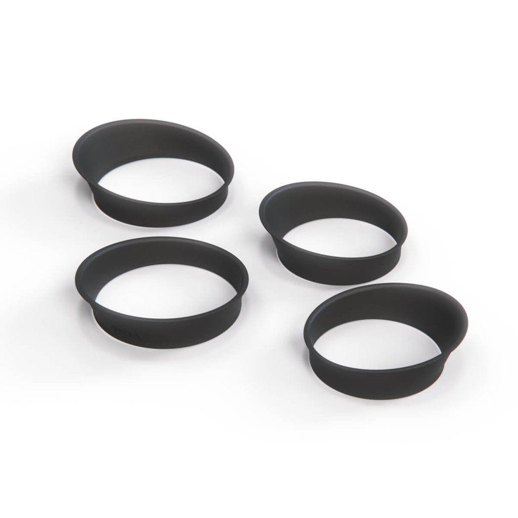 BMW E9 Dashboard Cluster 4 Rings Set Black — view 2