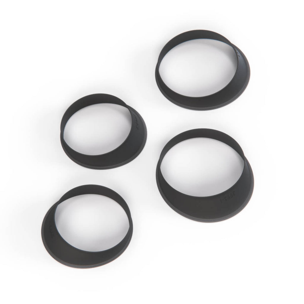 BMW E9 Dashboard Cluster 4 Rings Set Black — view 3