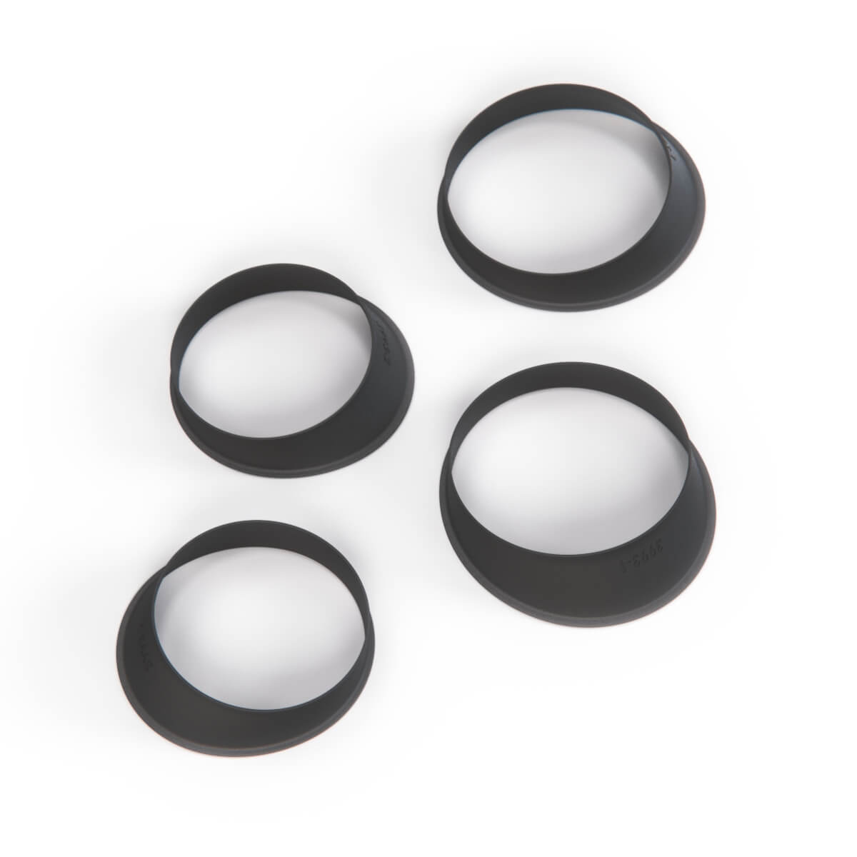 BMW E9 Dashboard Cluster 4 Rings Set Black — view 3