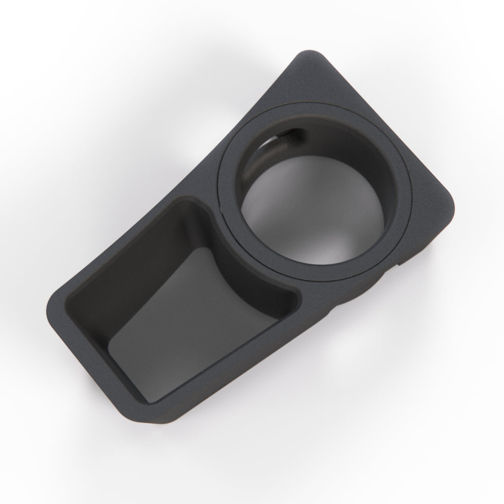 BMW E90 Multi-Fit Cupholder with Adjustable Insert Black — view 2