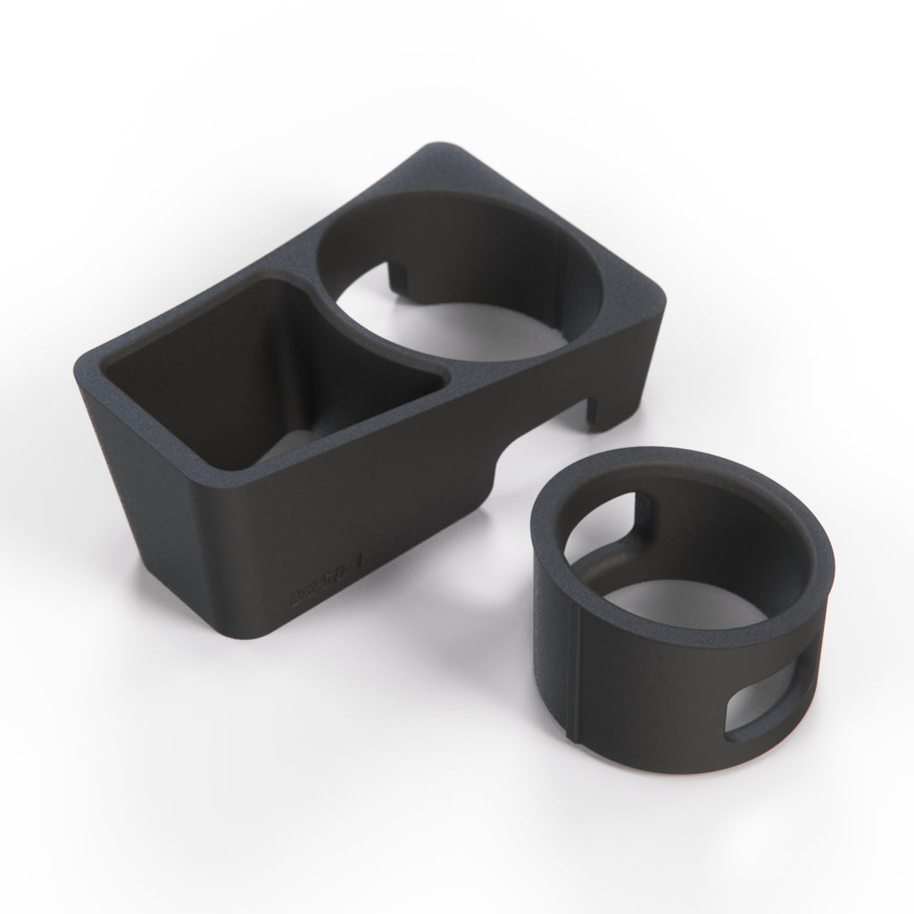 BMW E90 Multi-Fit Cupholder with Adjustable Insert Black — view 3