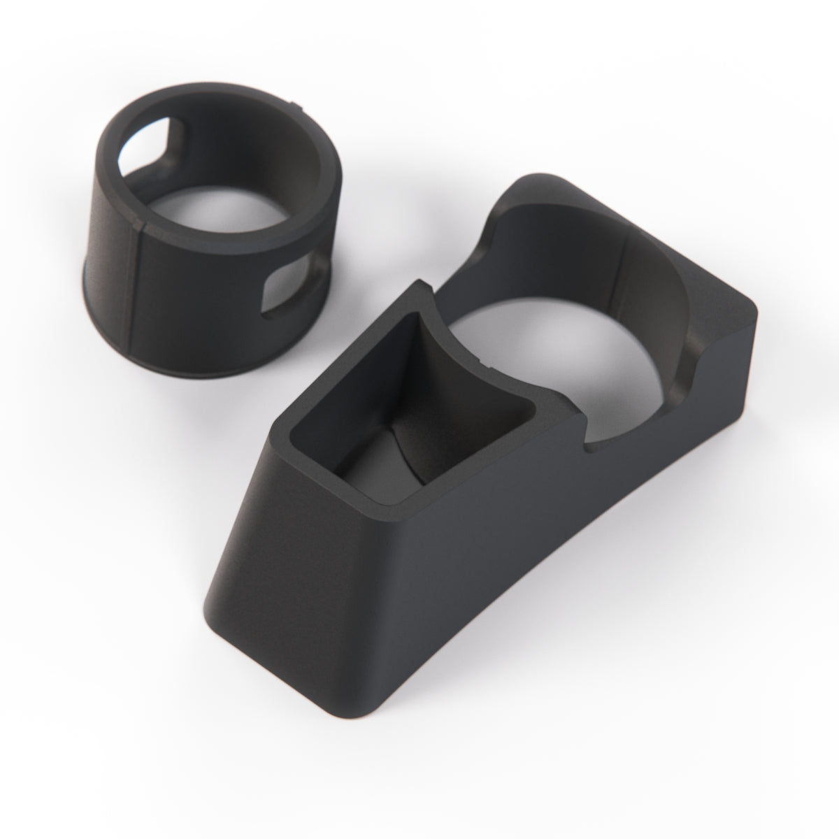 BMW E90 Multi-Fit Cupholder with Adjustable Insert Black — view 4