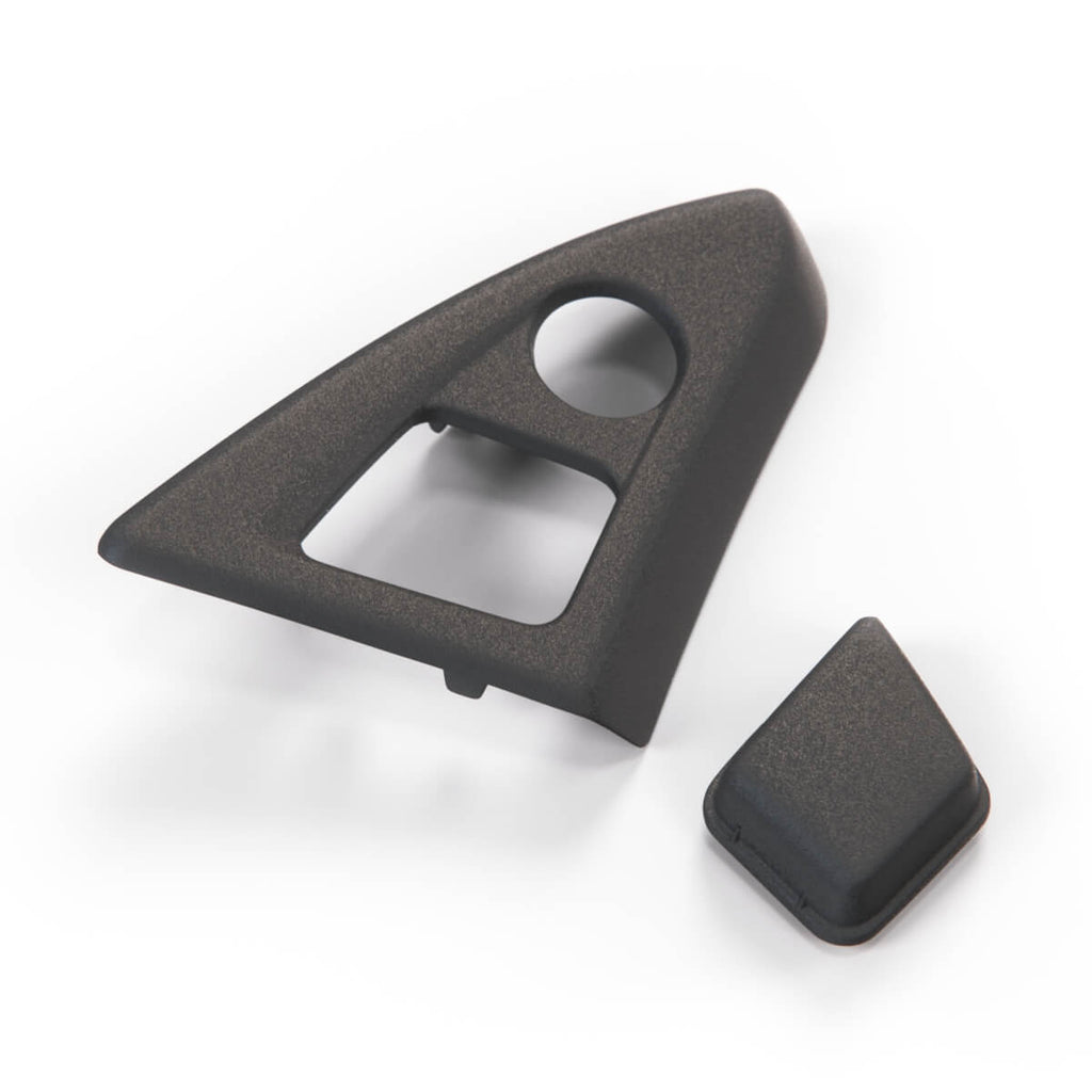 BMW F10 F11 Center Console Closing Cover + Lock Cover Black (51169171552 / 51169206721)