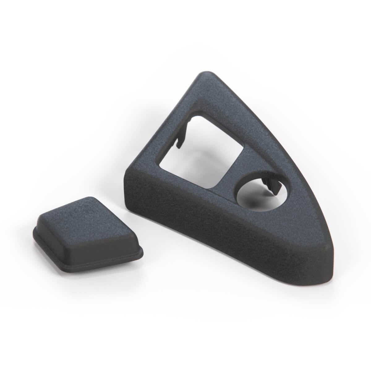 BMW F10 F11 Center Console Closing Cover + Lock Cover Black (51169171552 / 51169206721) — view 3