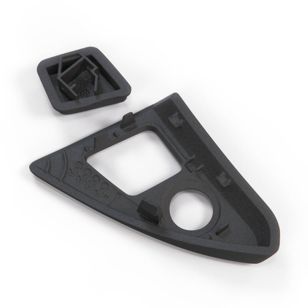 BMW F10 F11 Center Console Closing Cover + Lock Cover Black (51169171552 / 51169206721) — view 4