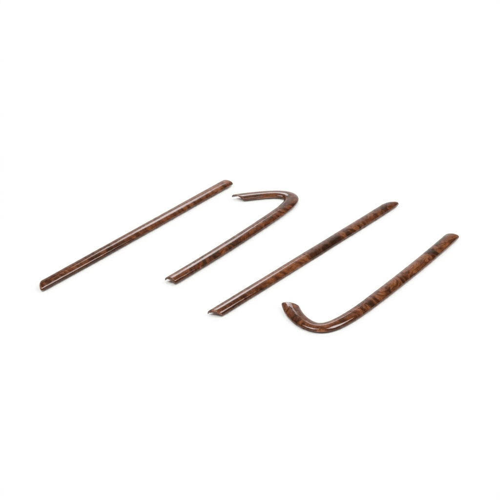 BMW M3 E36 Sedan Interior Side Panels Wooden Trims Set of 4 — view 3