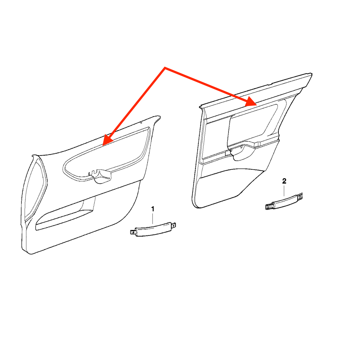 BMW M3 E36 Sedan Interior Side Panels Wooden Trims Set of 4 — view 5