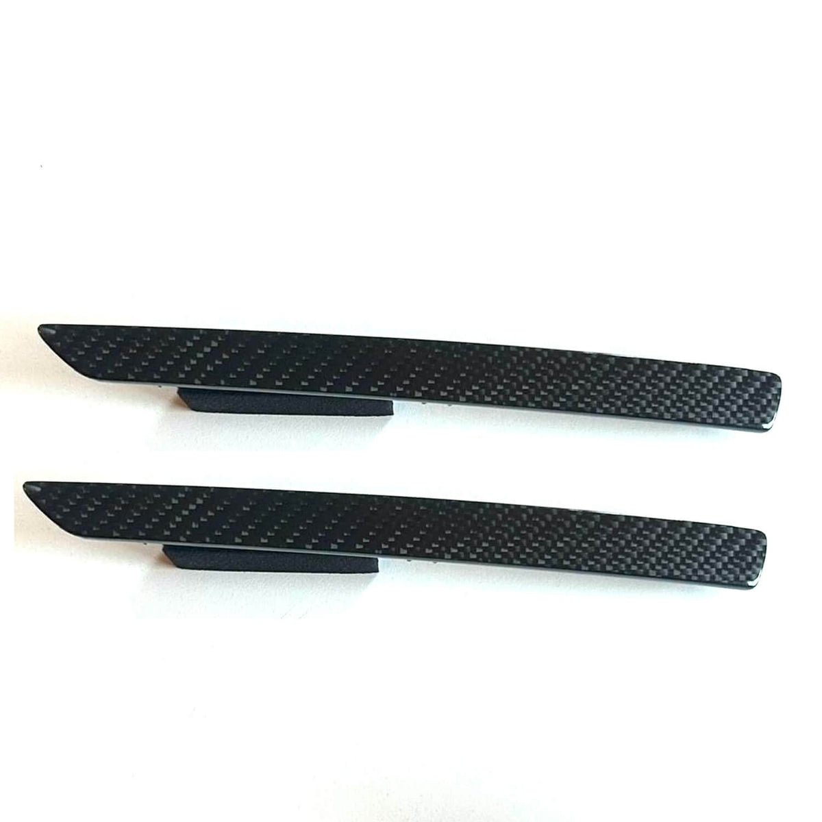 BMW M3 M4 F80 F82 F83 Rear Bumper Reflectors Custom Carbon Fiber Replacement Pair (63147848583 & 63147848584) — view 2