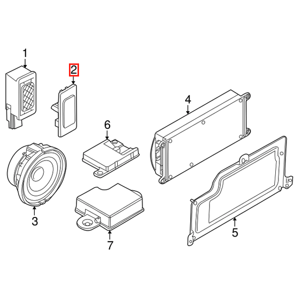 BMW / Mini Microphone Hands Free Telephone Cover All Colours (84316938762) — view 4