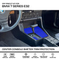 BMW E32 Series 7 Center Console Shifter Trim – 3M Pro Transparent PPF Paint Protection