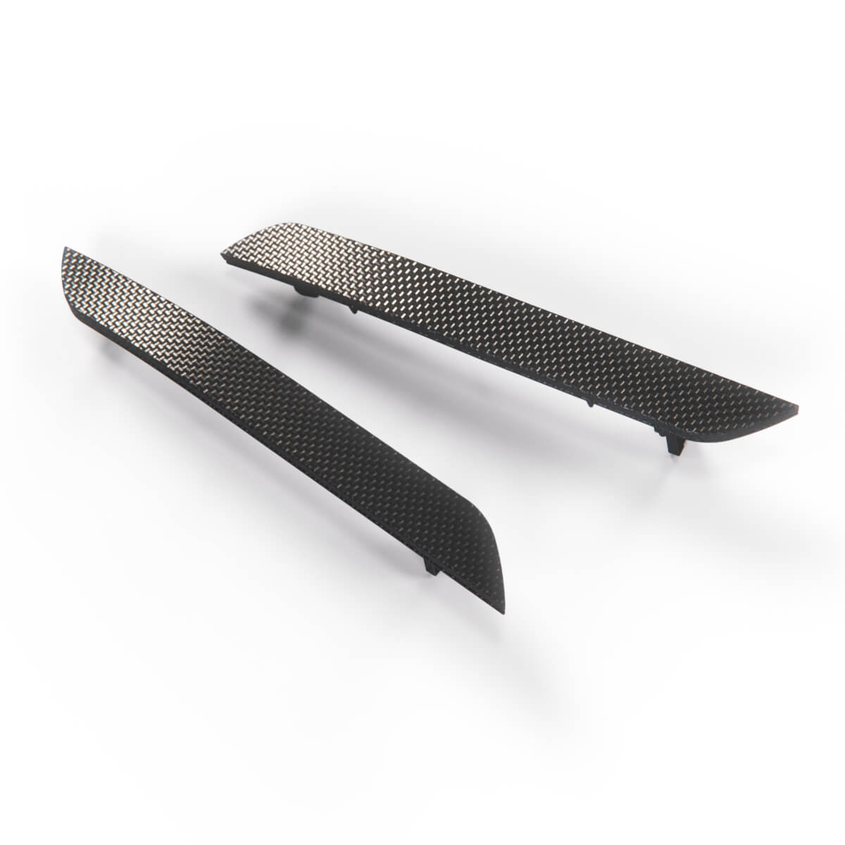 BMW E71 X6 Bumper Side Reflectors Custom Carbon Fiber Replacement Pair & — view 3
