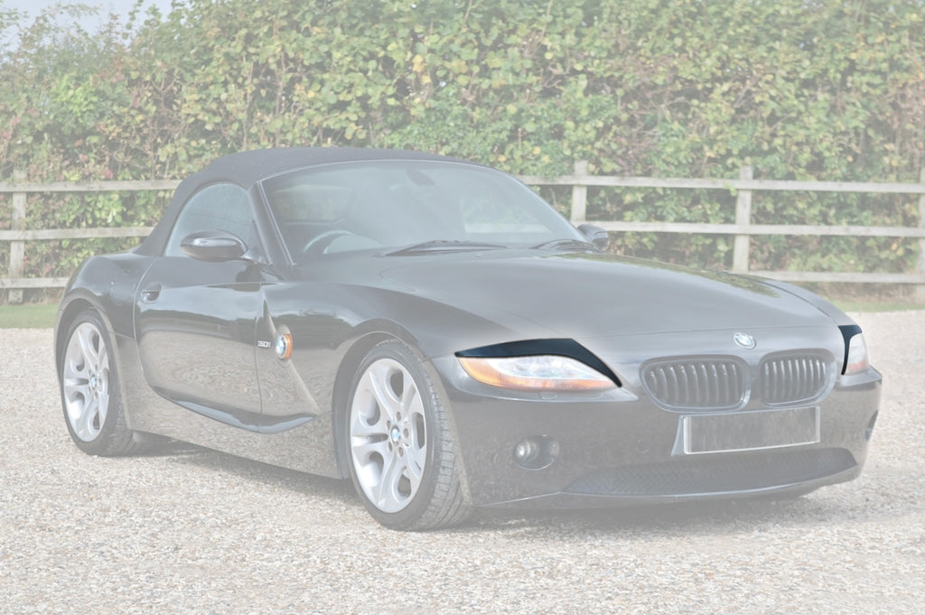 BMW Z4 E85 / E86 Arched Headlight Eyebrow “Bad Look” Trims Black / Primed — view 2