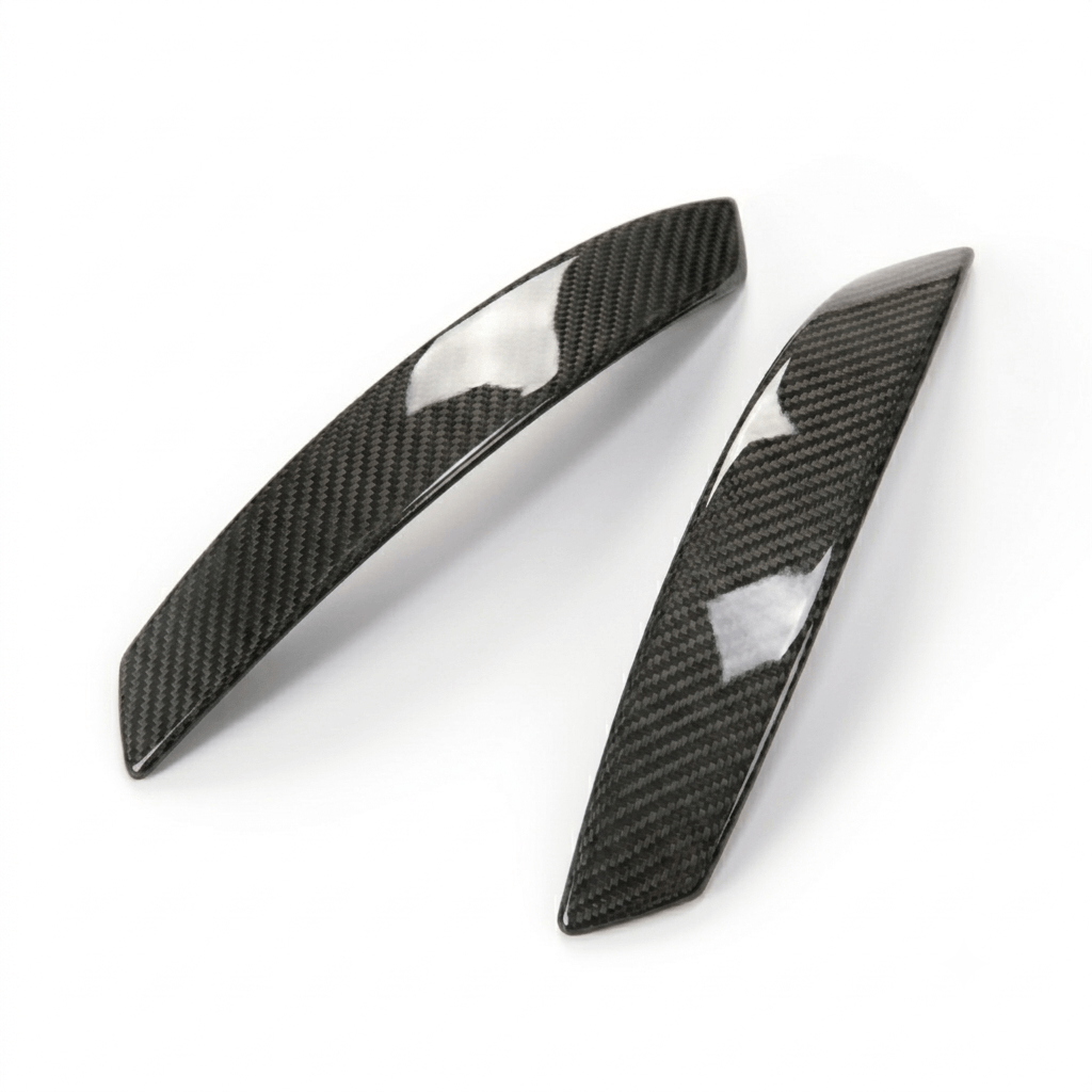 BMW Z4 E85 / E86 Carbon Fibre Inner Door Handle Decor Trim Set (51417042877 / 51417042878) — view 2