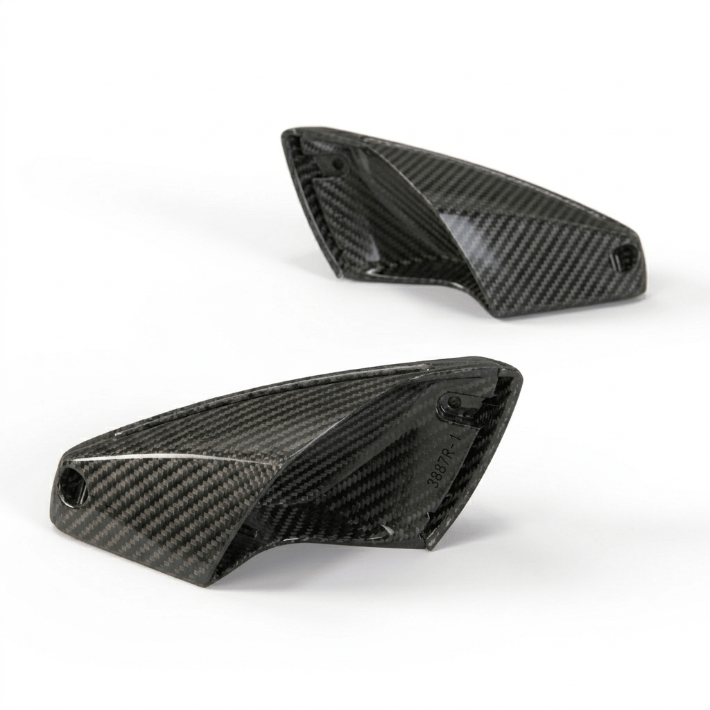 BMW Z4 E85 / E86 Carbon Fibre Seat Belt Deflector Guide Loop Set 52107053931 + 72117130831 / 52107053932 + (72117130832) — view 2