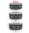BMW Z4 E85 / E86 Centre Console Ashtray Panel Additional Gauges Setup 3 Versions Black (51167037227)