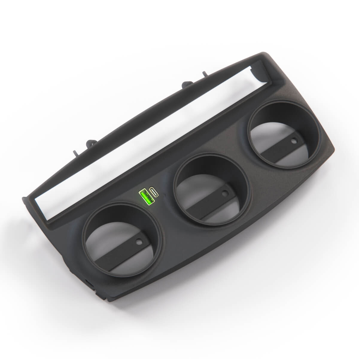 BMW Z4 E85 / E86 Centre Console Ashtray Panel Additional Gauges Setup 3 Versions Black (51167037227) — view 2