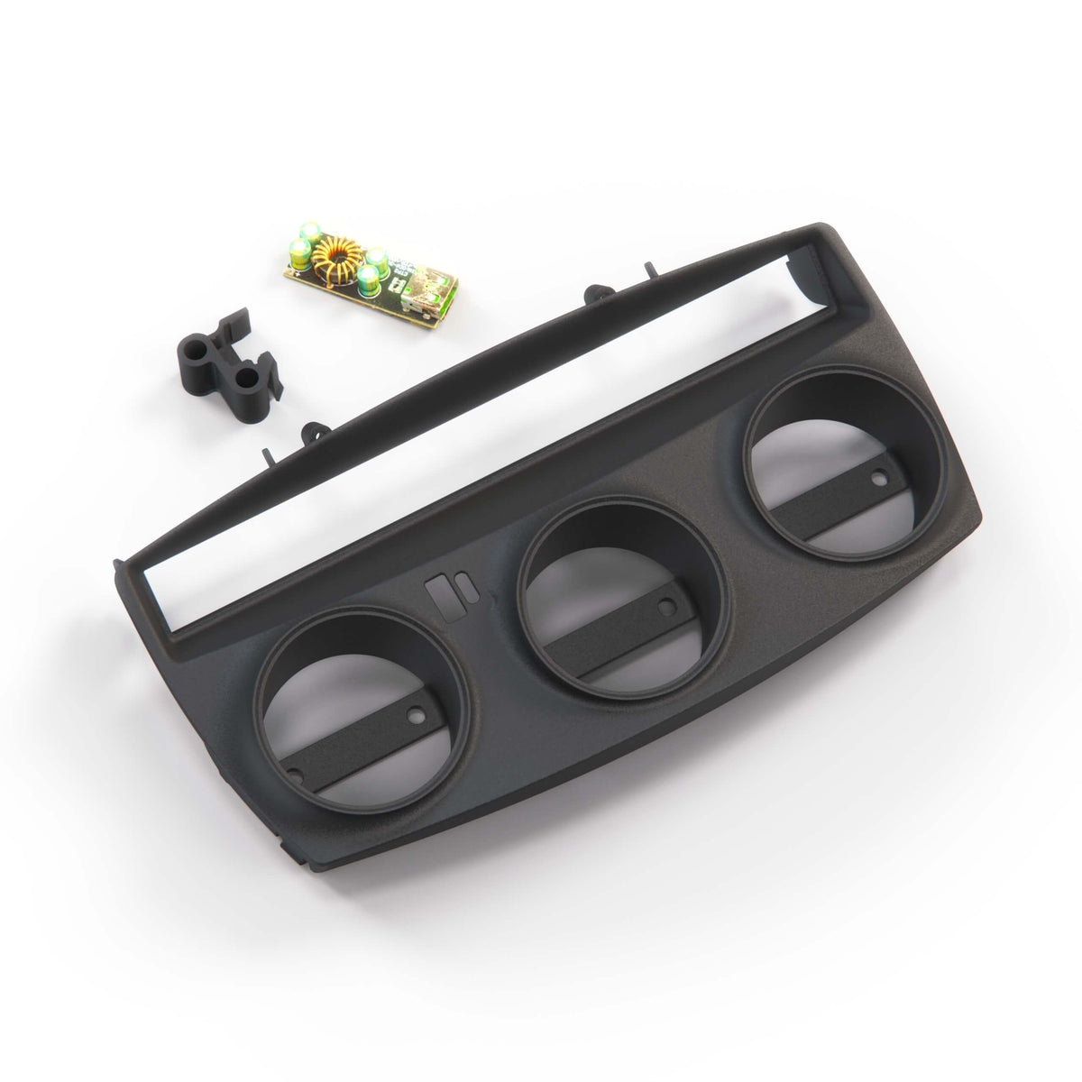 BMW Z4 E85 / E86 Centre Console Ashtray Panel Additional Gauges Setup 3 Versions Black (51167037227) — view 3