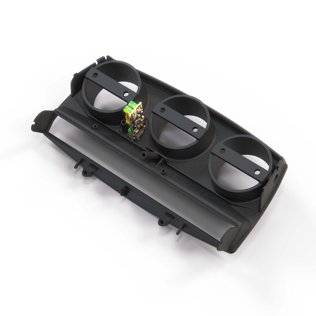 BMW Z4 E85 / E86 Centre Console Ashtray Panel Additional Gauges Setup 3 Versions Black (51167037227) — view 4