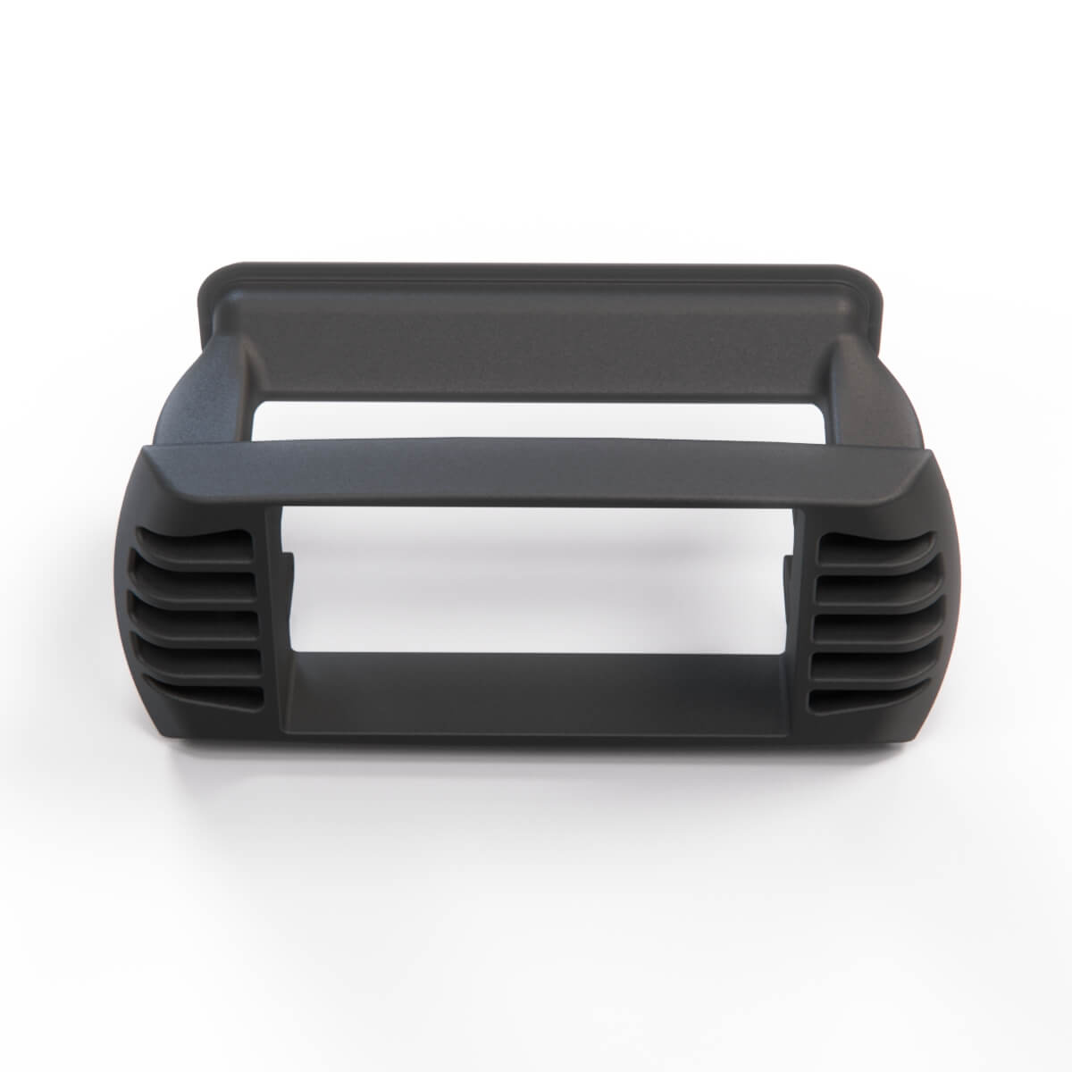 BMW Z4 E85 / E86 Custom 2DIN Radio Frame with Functional Air Vent Panel Black — view 3
