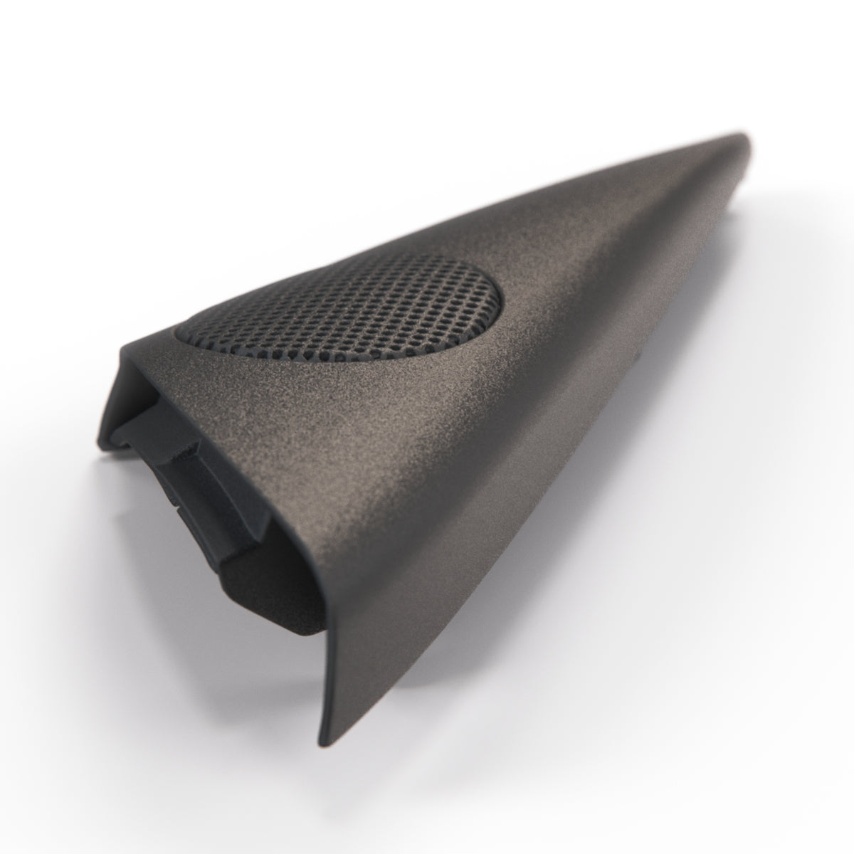 BMW Z4 E85 E86 Front Door Speaker Cover Triangle Left or Right Black (51327016645 / 51327016646) — view 2