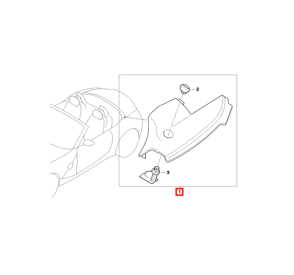 BMW Z4 E85 Soft Top Side Leather Cover Panel Left or Right All Colours (54340300383 / 54340300382) — view 8