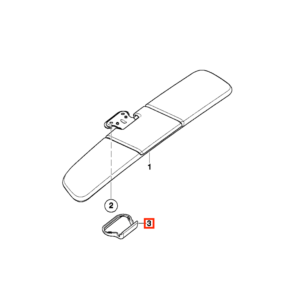 BMW Z8 E52 / Alpina V8 Sun Visor Holder Bracket Hook All Colours (51168262006) — view 4