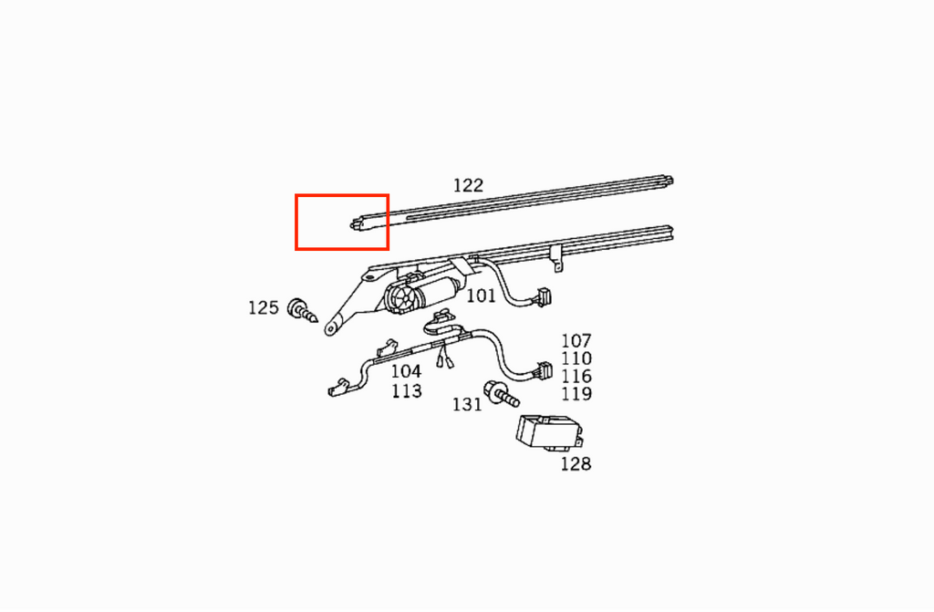 Mercedes-Benz C140 Seat Belt Presenter Repair Kit (A1408600057) (Mercedes-Benz W140 CL) — view 2