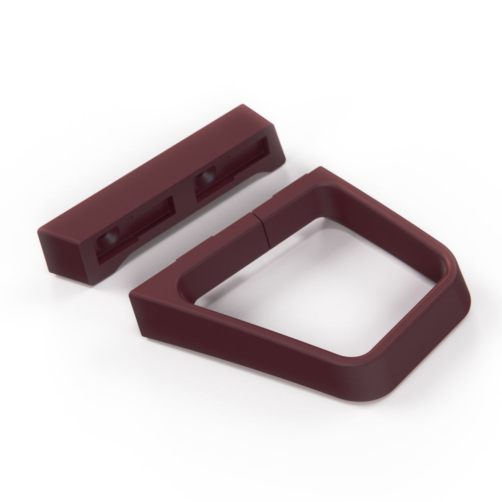 Cadillac Allanté Seat Belt Loop Base and Guide Maroon Left or Right