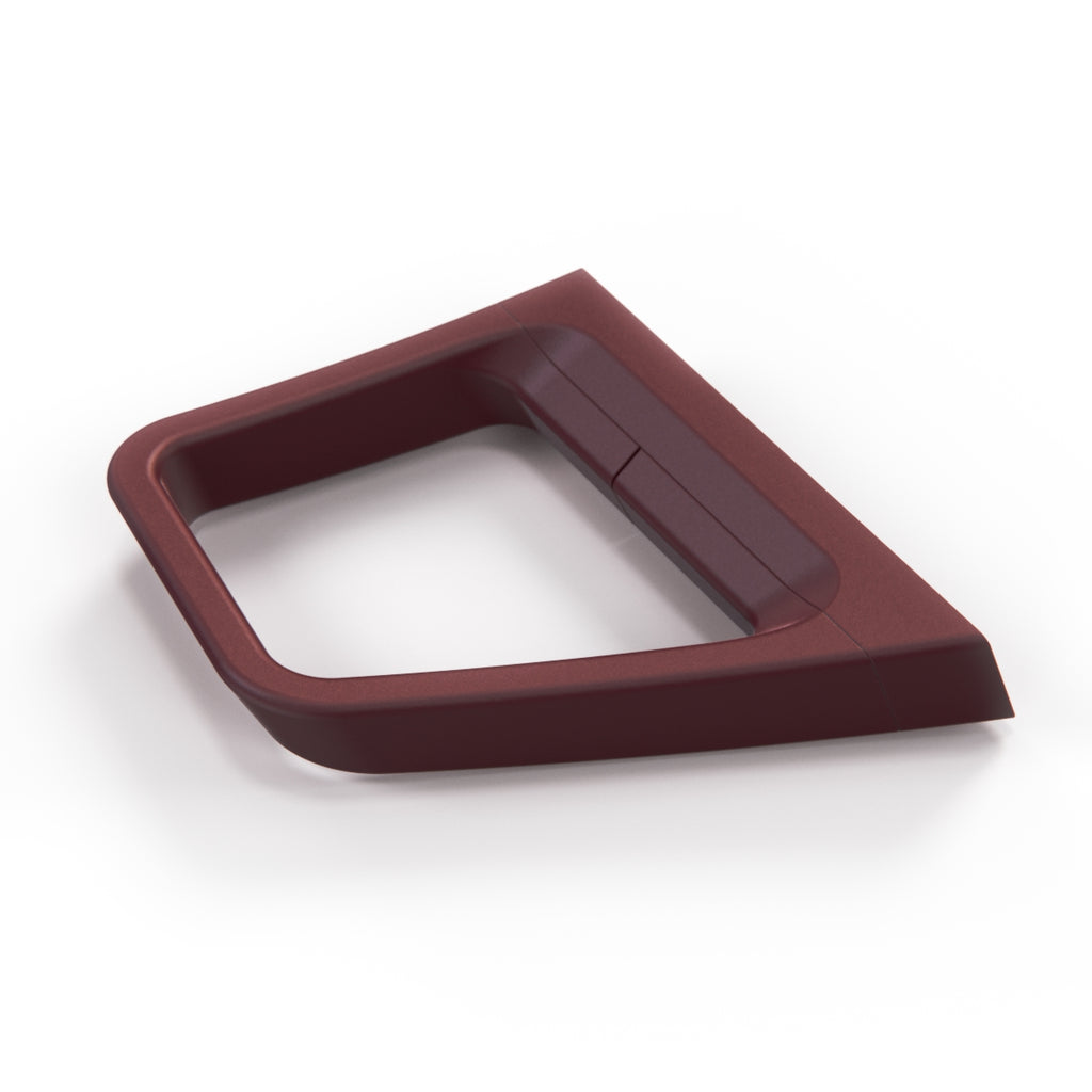 Cadillac Allanté Seat Belt Loop Base and Guide Maroon Left or Right — view 3