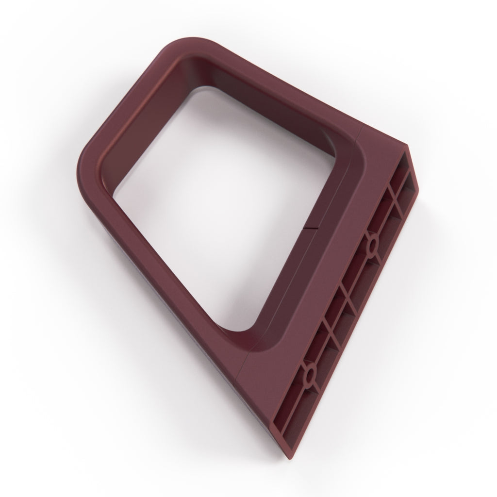 Cadillac Allanté Seat Belt Loop Base and Guide Maroon Left or Right — view 4
