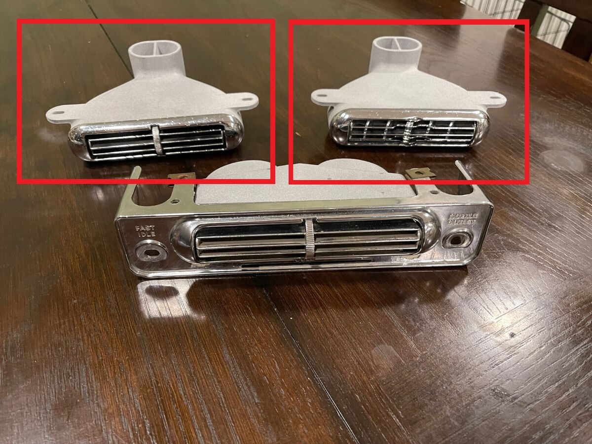 Chevrolet Impala 3rd Generation Air Vent Duct Adapter Driver/Passenger Side Primed — view 4