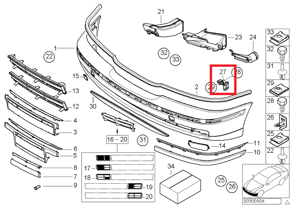 BMW E39 Bumper Support Bracket Left Or Right Black 51118159361 / 51118159362 — view 4
