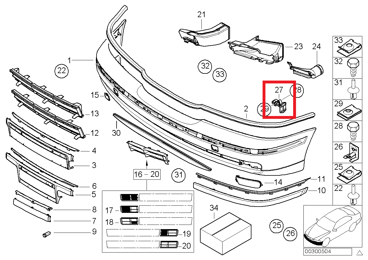 BMW E39 Bumper Support Bracket Left Or Right Black 51118159361 / 51118159362 — view 4