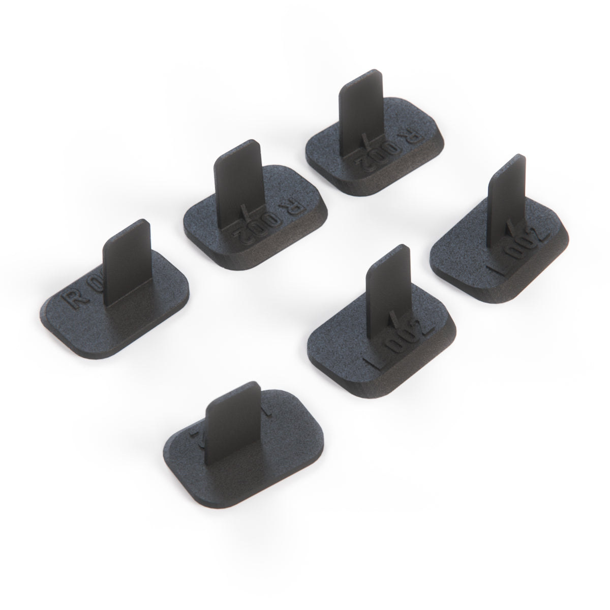 BMW E39 Touring Trunk Lid Trim Panel Clips Set Of 6 (3 Left And 3 Right) Black 51498217213 & 51498217214 — view 4